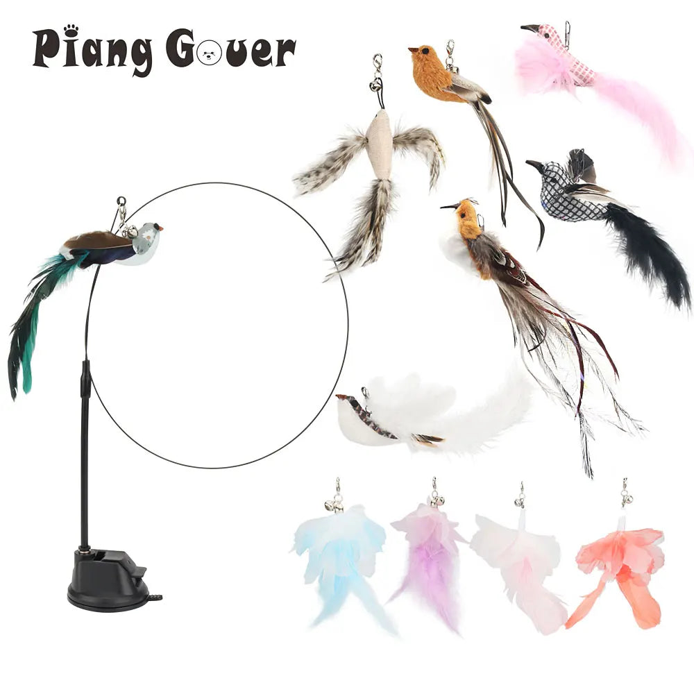 Feather Cat Toy Wand